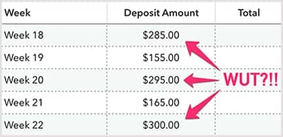 26 Week Savings Challenge